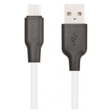 USB кабель Hoco X21 MicroUSB белый, 1 м (kastd) в магазинах Ашан