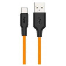 USB кабель Hoco X21 Type-C оранжевый, 1 м (kastd) в магазинах Ашан