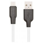 USB кабель Hoco X21 Plus MicroUSB белый, 2 м (kastd)