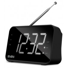 Радиоприемник Sven SRP-100 черный мощность 2 Вт RMS FM LED-дисплей (kastd) в магазинах Ашан