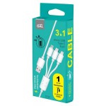 Кабель Gal 3 в 1, 1 м (kastd) Кабель Gal 3 в 1, 1 м (kastd)