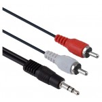 Кабель Belsis JACK 3.5-2RCA, 1,5 м (kastd) Кабель Belsis JACK 3.5-2RCA, 1,5 м (kastd)