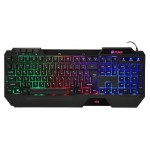 Клавиатура Оклик USB Multimedia for gamer LED 719G Coven черная (kastd)