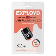Флешка Exployd 640 32GB черная (kastd) в магазинах Ашан