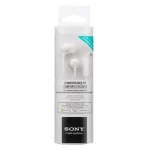 Гарнитура вкладыши Sony MDR-EX15AP 1.2м белый проводные (kastd)
