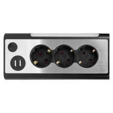 Сетевой фильтр Rombica Neo Trinity черный, 1,5 м (kastd) в магазинах Ашан