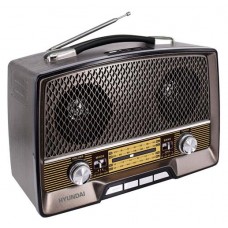 Радиоприемник настольный HYUNDAI коричневый (kastd) в магазинах Ашан