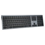 Клавиатура Оклик 890S серый/черный USB slim Multimedia (kastd)