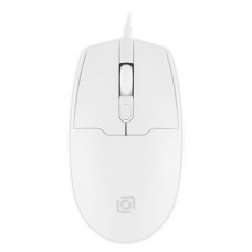 Мышь Оклик 147M белый оптическая 2000dpi USB (kastd) в магазинах Ашан