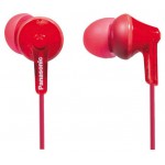 Наушники вкладыши Panasonic RP-HJE125E-R 1.1м красный проводные (kastd)