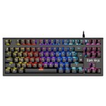 Клавиатура проводная Defender Dark Arts GK-375 Rainbow черная, 87 клавиш (kastd)
