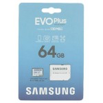 Карта памяти Samsung EVO Plus microSD 64Gb с адаптером (kastd)