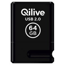 Флешка Qilive USB 2.0 Mini с колпачком пластик черная, 64GB (kastd) в магазинах Ашан