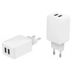 Устройство зарядное сетевое Qilive 2 USB 4.8A белый (kastd)