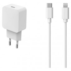 Устройство зарядное сетевое Qilive 1 USB-C PD20W + 8 PIN 1,2 м белый (kastd) в магазинах Ашан