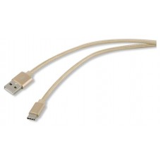 Кабель Qilive USB-С 3A золотой, 1,2 м (kastd) в магазинах Ашан