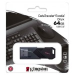 Флеш Диск Kingston 64GB DataTraveler Exodia Onyx DTXON/64GB USB3.2 черный (kastd)