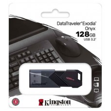 Флеш Диск Kingston 128GB DataTraveler Exodia Onyx DTXON/128GB USB3.2 черный (kastd) в магазинах Ашан