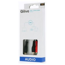 Кабель Qilive 3,5 мм 2RCA, 2 м (kastd) в магазинах Ашан