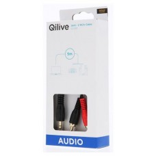 Кабель Qilive 3,5 мм 2RCA, 5 м (kastd) в магазинах Ашан