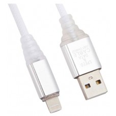 USB кабель Liberty Project для Apple 8 pin Змея LED TPE белый (kastd) в магазинах Ашан