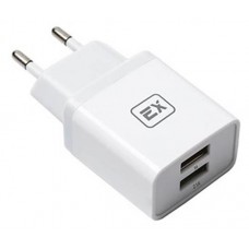 Зарядное устройство Exployd EX-Z-611 Classic 3.1A 2хUSB белое (kastd) в магазинах Ашан
