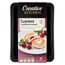 Сырники Creative Kitchen с малиновой начинкой, 140 г (kastd) в магазинах Ашан