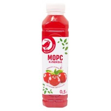 Морс АШАН Красная птица клюквенный, 500 мл (kastd) в магазинах Ашан