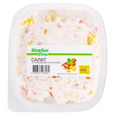 Салат Каждый день с крабовыми палочками, 400 г (kastd) в магазинах Ашан