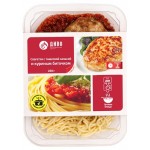 Спагетти Диво с томатной сальсой и куриным биточком, 250 г (kastd)