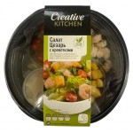 Салат Creative Kitchen Цезарь с креветками, 180 г (kastd)