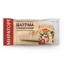 Шаурма Мираторг с курицей в лаваше, 205 г (kastd) в магазинах Ашан