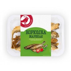 Корюшка АШАН Красная птица жареная, 250 г (kastd) в магазинах Ашан