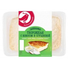 Запеканка АШАН Красная птица с кокосом и сгущенкой, 200 г (kastd) в магазинах Ашан