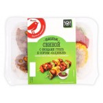 Шашлык из свинины АШАН Красная птица с овощами гриль и соусом Сацебели, 230 г (kastd)