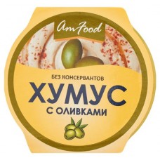 Хумус AmFood Тайны Востока с оливками, 200 г (kastd) в магазинах Ашан