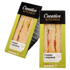 Сэндвич Creative Kitchen с индейкой, 160 г (kastd) в магазинах Ашан