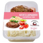 Котлета домашняя Домашний очаг с картофельным пюре, 370 г (kastd)