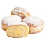 Пончик АШАН со сливочным кремом, 4х85 г (kastd)