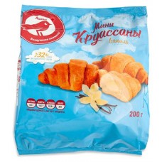 Мини-круассаны АШАН Красная птица с начинкой со вкусом ванили, 200 г (kastd) в магазинах Ашан