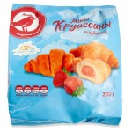 Мини-круассаны АШАН Красная птица с начинкой со вкусом клубники, 200 г (kastd)