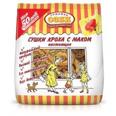 Сушки Семейка ОЗБИ Кроха с маком, 200 г (kastd) в магазинах Ашан