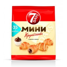 Мини круассаны 7Days с кремом какао, 300 г (kastd) в магазинах Ашан