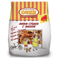 Мини-сушки Семейка ОЗБИ с маком, 150 г (kastd) в магазинах Ашан