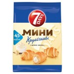 Мини-круассаны 7Days с ванильной начинкой, 105 г (kastd)