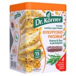 Хлебцы Dr. Korner Кукурузно-рисовые с киноа льном и розмарином, 100 г (kastd) Хлебцы Dr. Korner Кукурузно-рисовые с киноа льном и розмарином, 100 г (kastd)