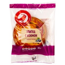 Улитка АШАН Красная птица с изюмом, 80 г (kastd) в магазинах Ашан