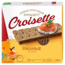 Хлебцы Croisette тонкие ржаные, 200 г (kastd) в магазинах Ашан