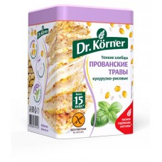 Хлебцы кукурузно-рисовые Dr. Korner с прованскими травами тонкие, 100 г (kastd) в магазинах Ашан