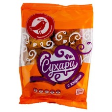 Сухари АШАН Красная птица с изюмом, 300 г (kastd) в магазинах Ашан